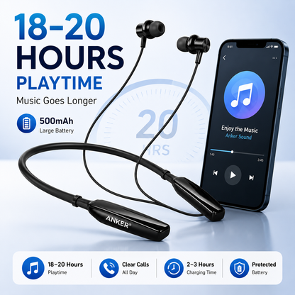 ANKER Snap-Sync Wireless Neckband