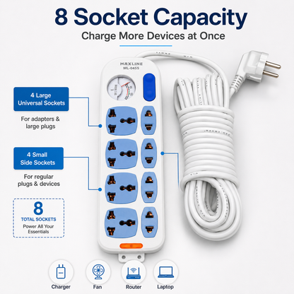 MAXLINE 8 Port Heavy Duty Multiplug