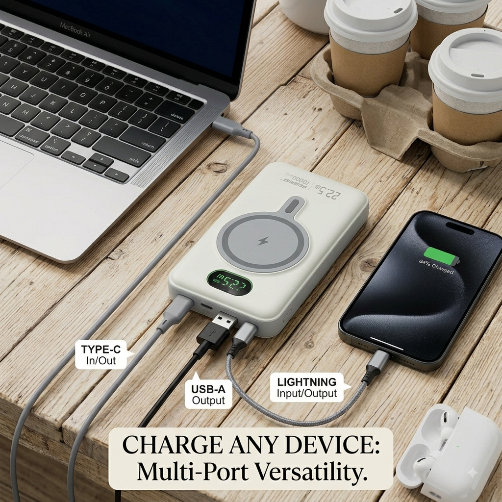 RECRSI Magnetic Power Bank 10000Mah