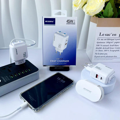 RECRSI 45W Dual-Port Super Fast Charger